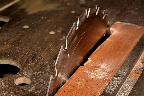 brown and gray table saw, saw blade, saw table, cutting, wood work HD wallpaper
