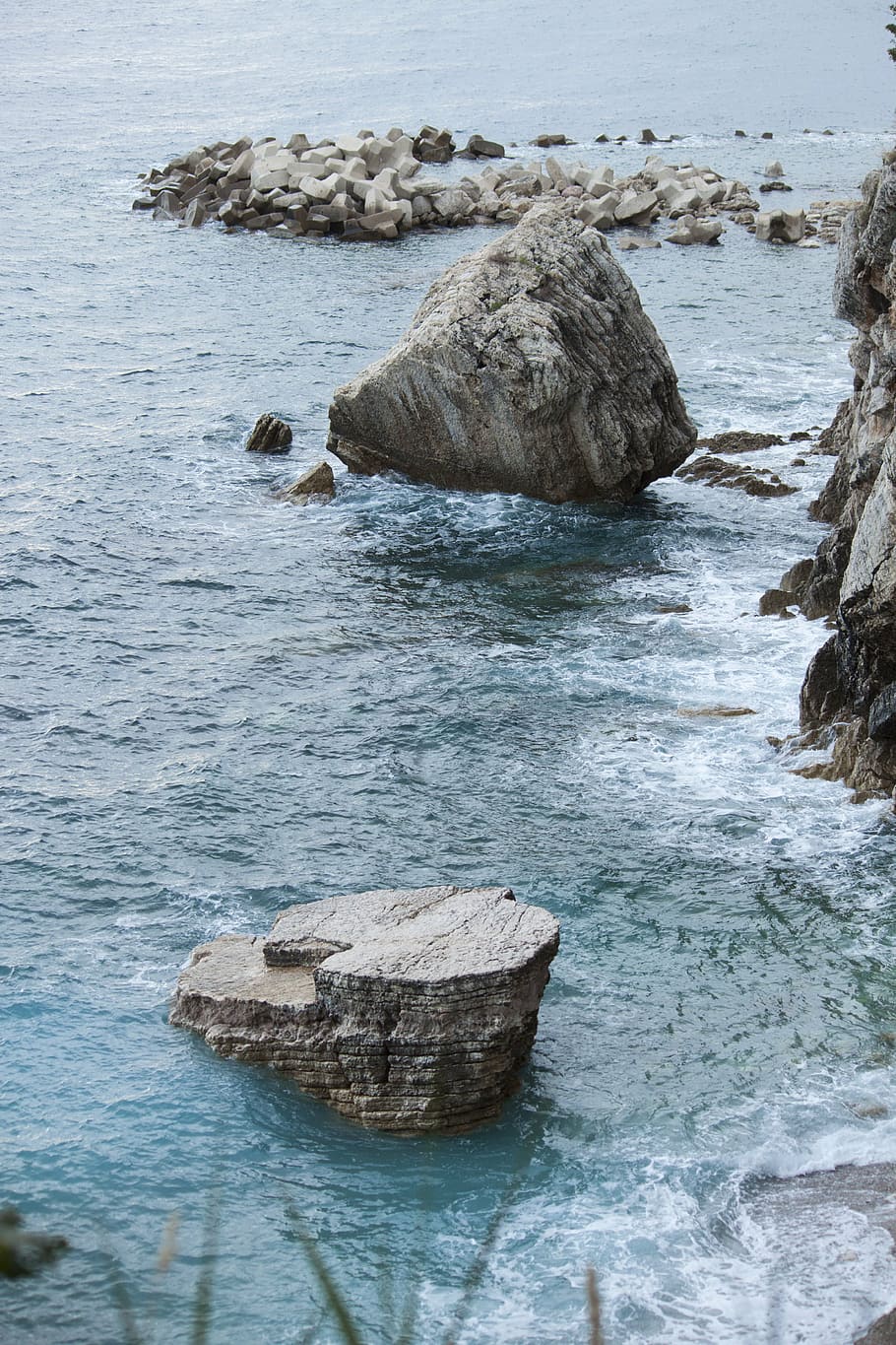 nature, ocean, outdoors, rocks, scenic, sea, seascape, seashore HD wallpaper