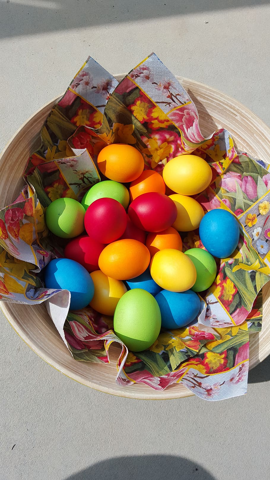 easter eggs, colorful, bright, easter bunny, colored, easter decorations HD wallpaper