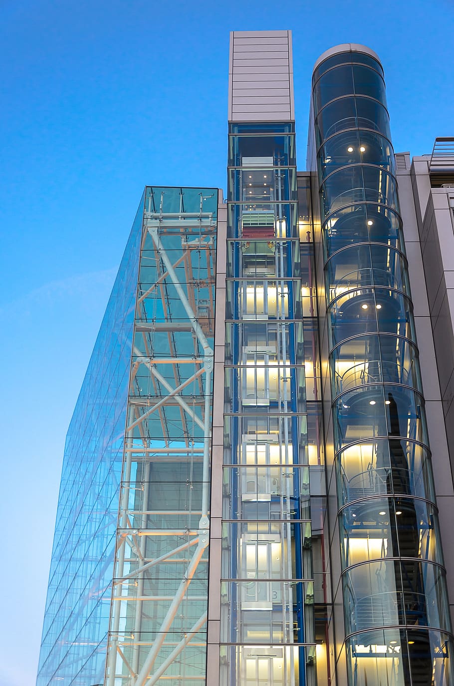 office building, architecture, facade, window, design, modern HD wallpaper
