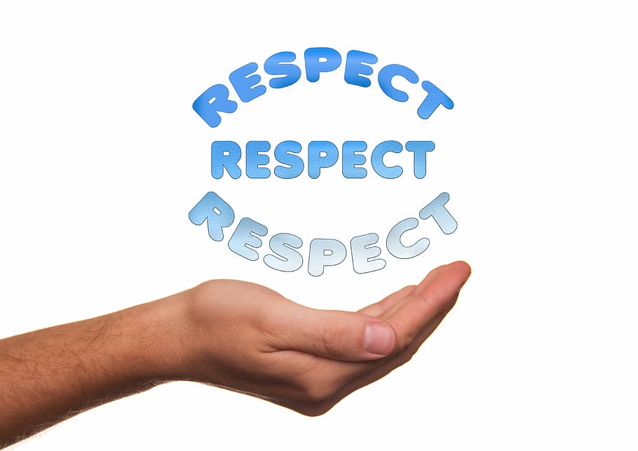 hand with respect text overlay, offer, handful of, help, awe