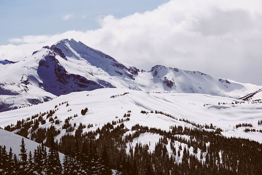 mountain, snow, winter, cold, daytime, scenic, pinnacle, rocky HD wallpaper