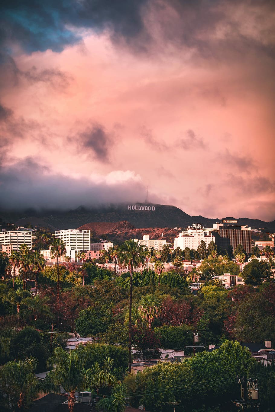 Hd Wallpaper Hollywood Sign From Los Angeles Photo Of Hollywood