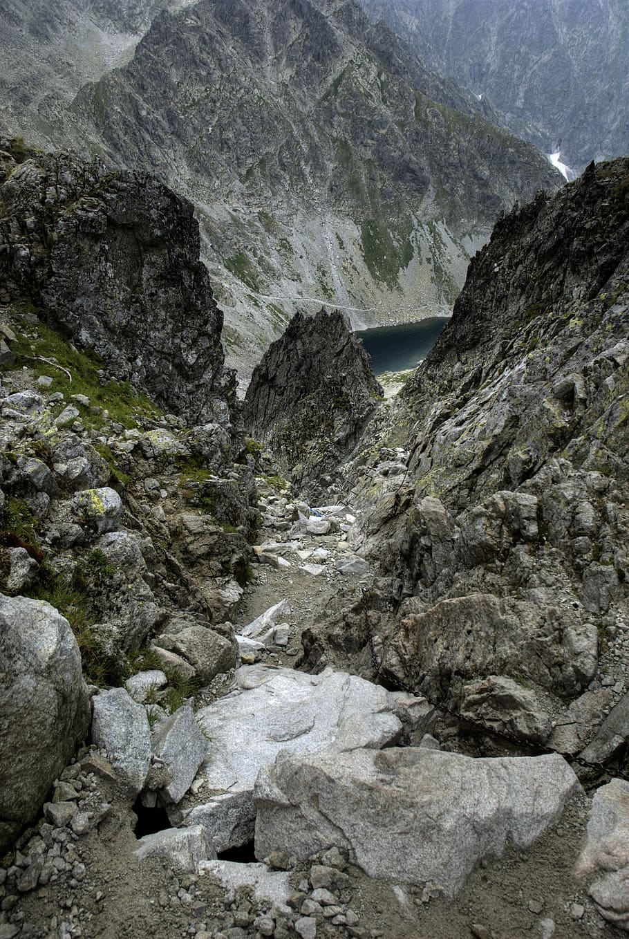 slovakia, tatry, landscape, top view, mountains, nature, sky HD wallpaper