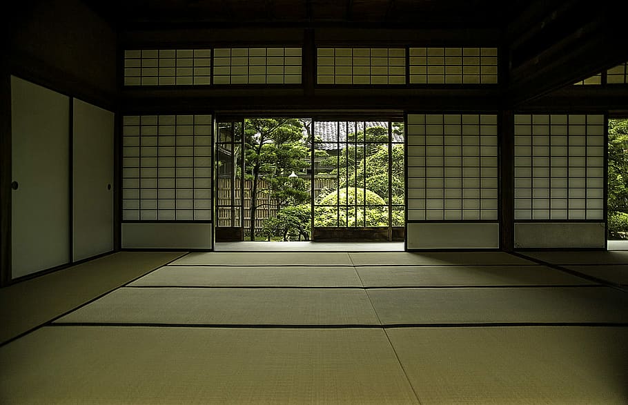 Japanese Room, photo, public domain, window, architecture, japanese Culture