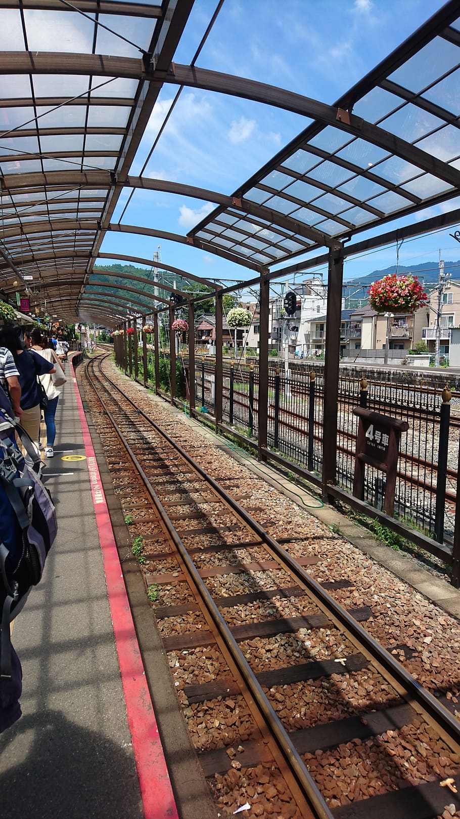 arashiyama, train, kyoto, rail transportation, track, railroad track HD wallpaper