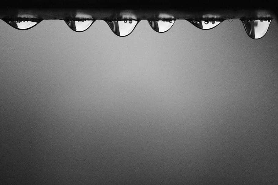 Tear Drops Macro Photography, abstract, art, background, black, HD wallpaper