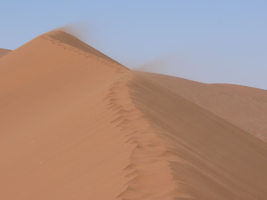 namibia, sossusvlei, sand dune, desert, sandstorm, africa, dry HD wallpaper