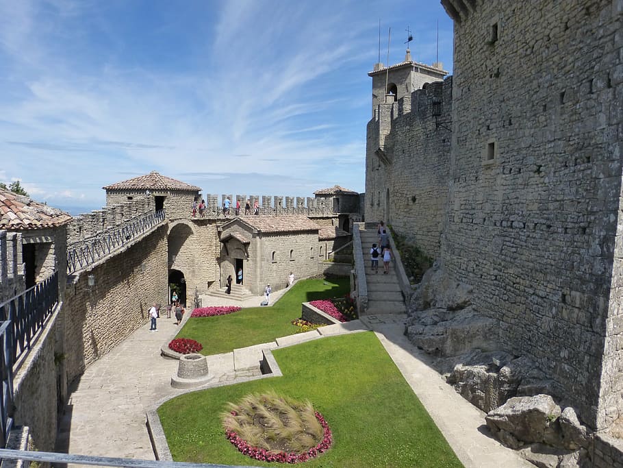 san marino, castle, architecture, buildings, fort, history, HD wallpaper