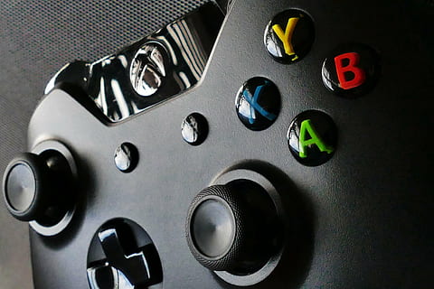black Xbox One controller, video games, pad, play, technology HD wallpaper