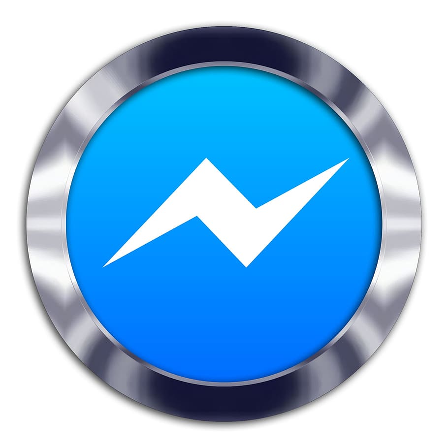 messenger, facebook, communication, internet, network, icon, HD wallpaper