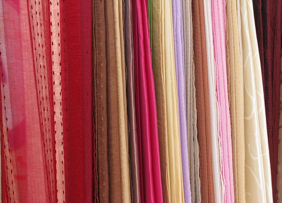 fabrics, colors, design, pattern, textile, style, clothes, multi colored HD wallpaper