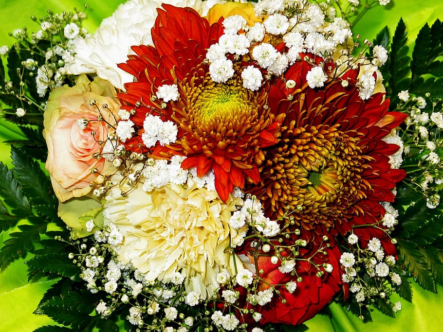 bouquet, flowers, bouquet of flowers, vase, bouquets, chrysanthemum bouquet