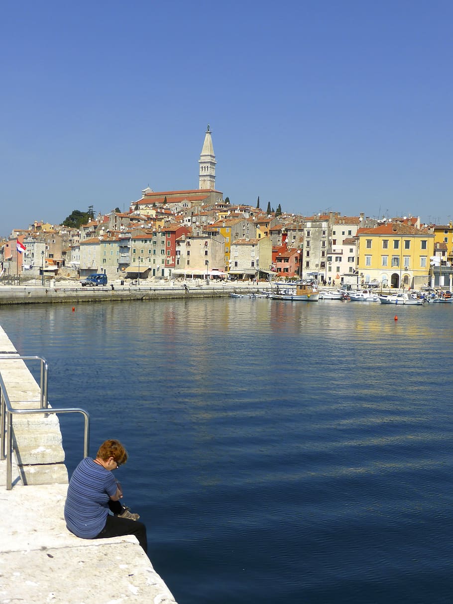 seaside, piran, harbour, mediterranean, view, town, picturesque, HD wallpaper