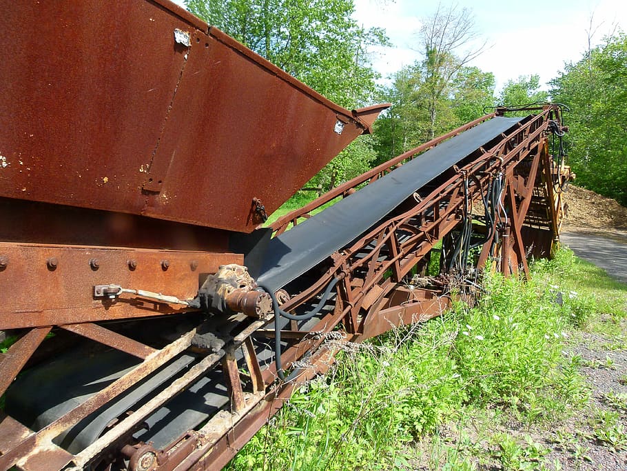 machine, mulching, equipment, chipper, industrial, rusted, old HD wallpaper