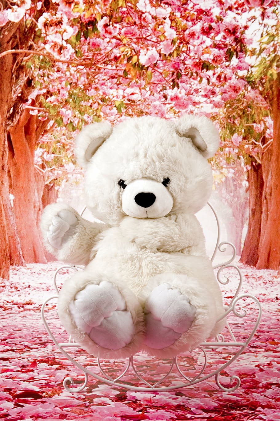 HD wallpaper: plush, toy, sitting, studio, the mascot, plush mascot, teddy  Bear | Wallpaper Flare