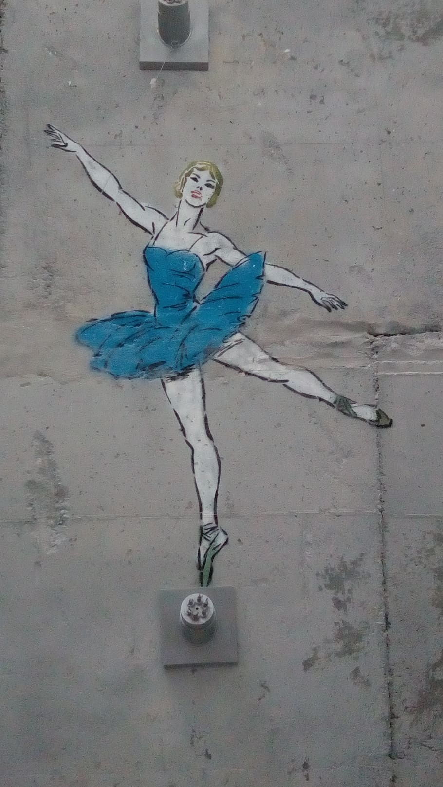 dance, dancer, mural, creativity, contrast, design, art, cement HD wallpaper