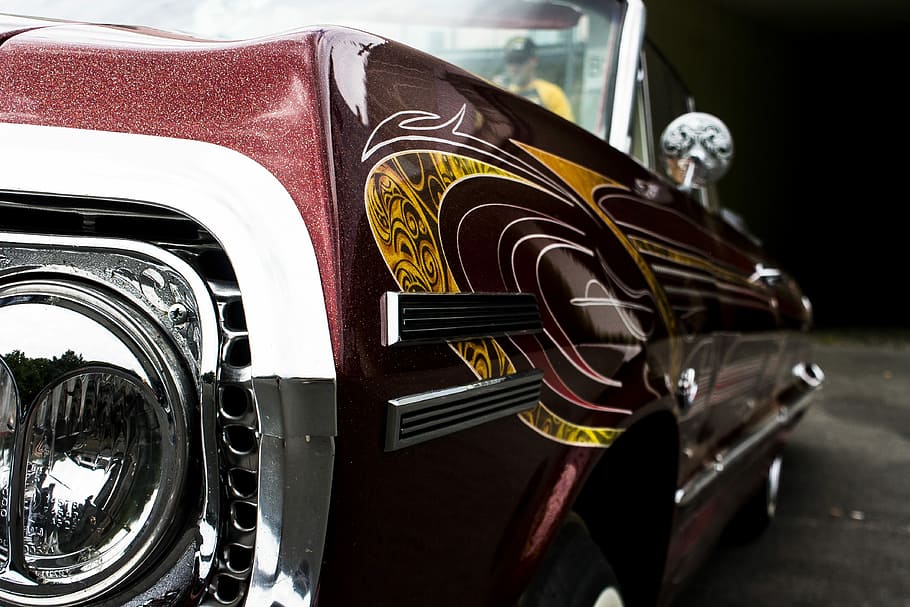 auto, classic, chrome, wheel, drive, vehicle, transport system HD wallpaper