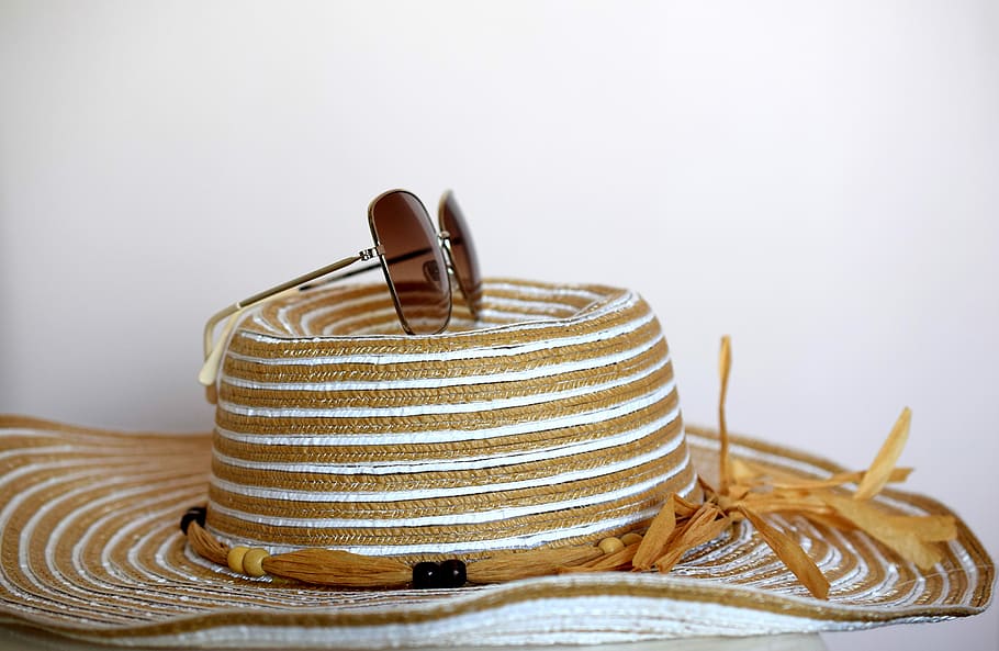 Hat, Glasses, Holiday, Beach, Summer, sun, vacation, dream HD wallpaper