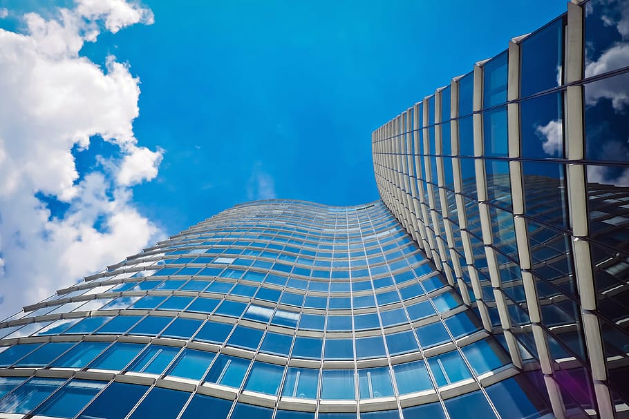 low-angle photography of high rise building, architecture, modern HD wallpaper
