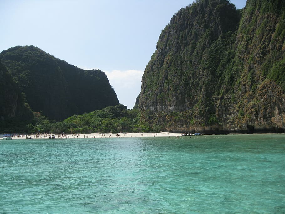 phi phi islands, thailand, sea, water, scenics - nature, mountain HD wallpaper