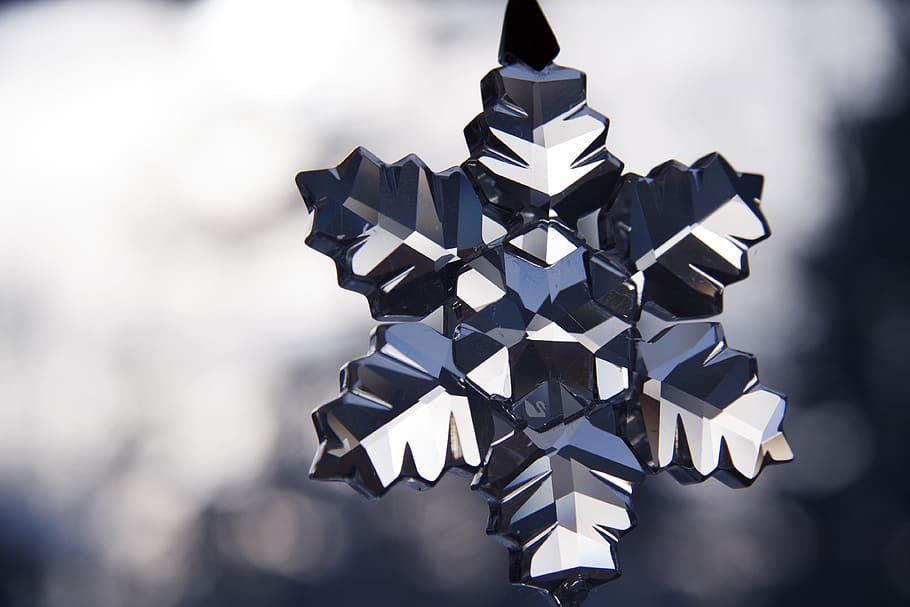 snwoflakes decor, star, winter, christmas, cold, jewellery HD wallpaper