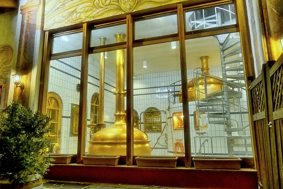 Brewery, Old, Copper, Boiler, Beer, copper boiler, germany, HD wallpaper