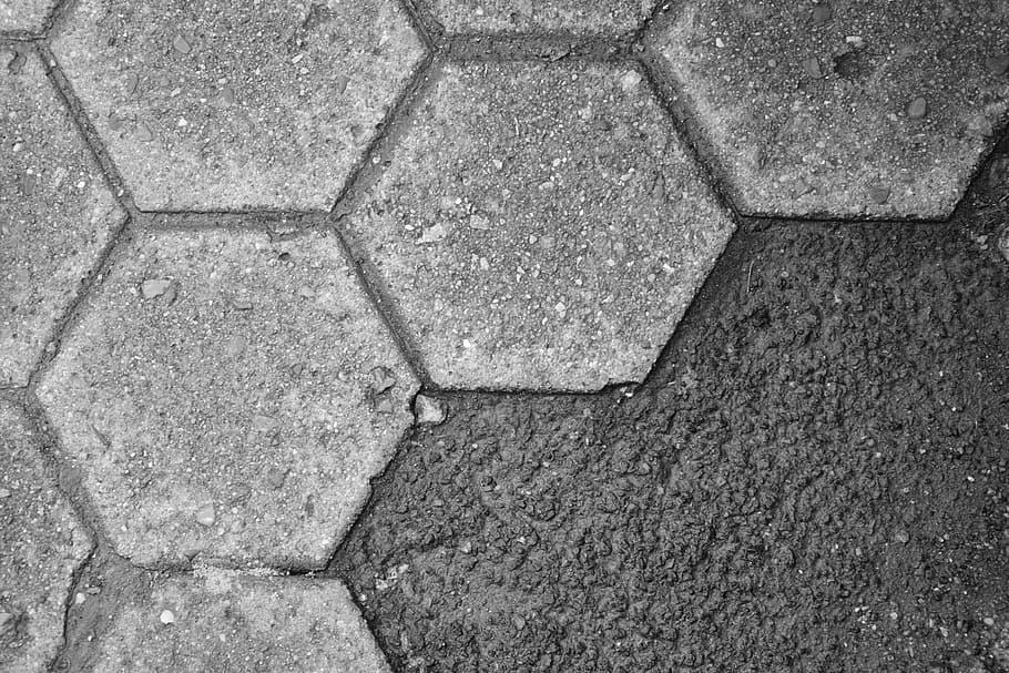 asphalt, grey, background, road, texture, away, concrete, road damage HD wallpaper