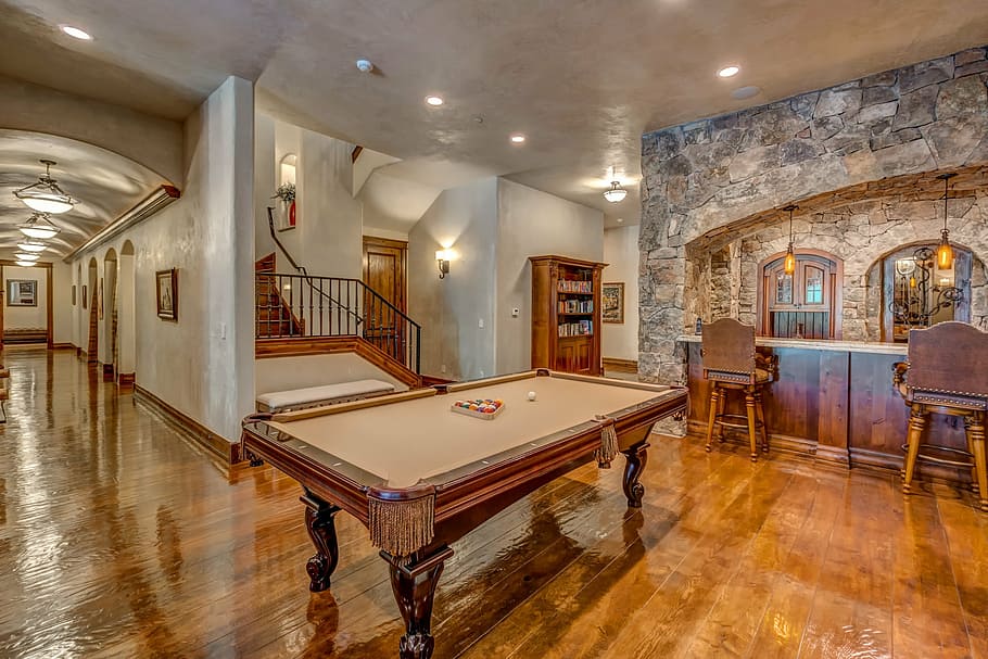pool, pool table, pool and table, flooring, indoors, home interior HD wallpaper