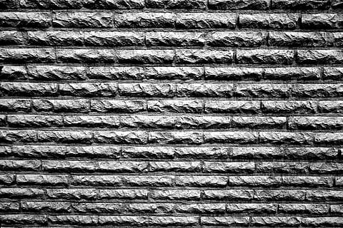 grey concrete brick wall, stone, house, building, pattern, structure HD wallpaper