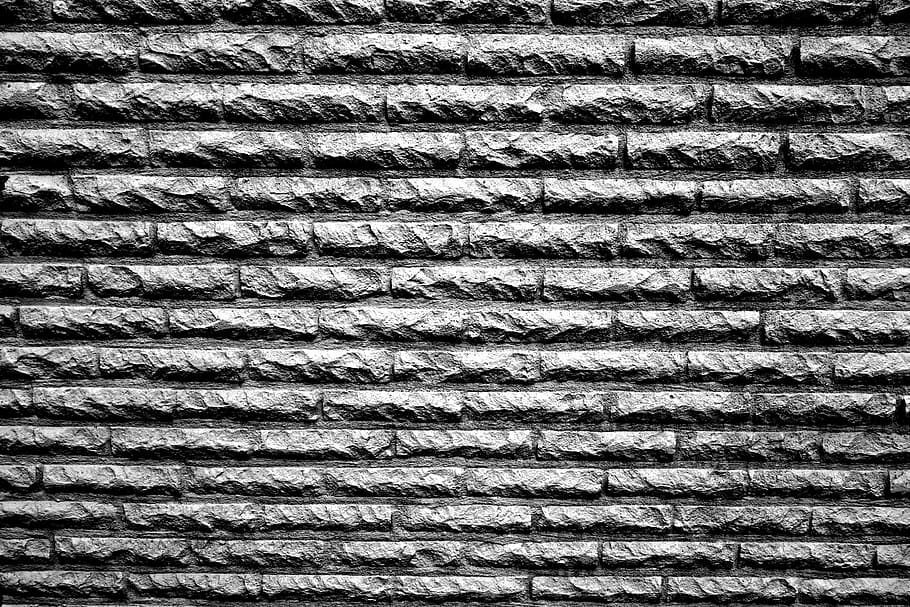 grey concrete brick wall, stone, house, building, pattern, structure HD wallpaper