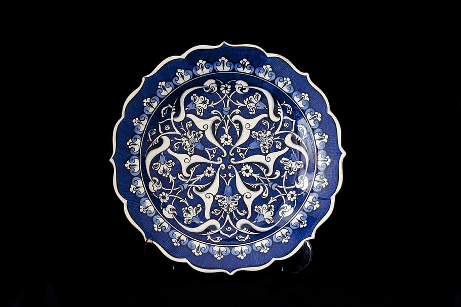 Tile, Handicrafts, Plate, increased, ceramic, turkey, atalay melahat glow HD wallpaper