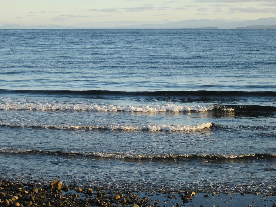 Beach, Ocean, Waves, sea, nature, water, bodies Of Water, no People HD wallpaper