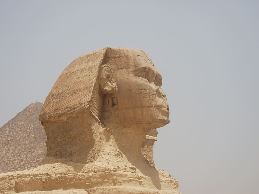 sphinx, pyramid, egypt, giza, ancient egypt, sahara, tourist attraction HD wallpaper