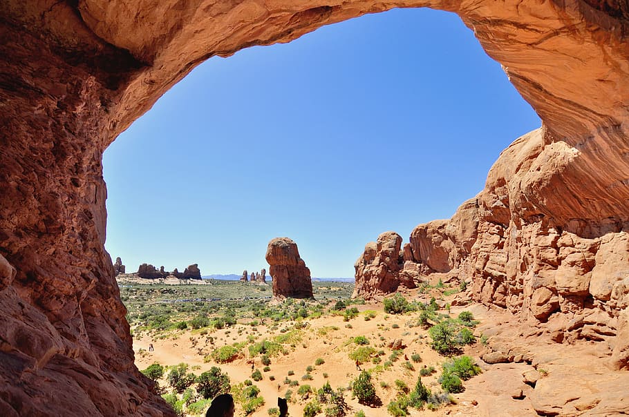 sandstone, rock, desert, canyon, nature, outdoors, landscape, HD wallpaper