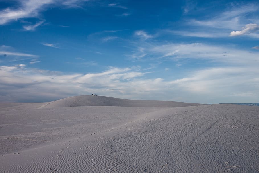 sand field with cloudy sky, desert, nature, landscape, travel HD wallpaper