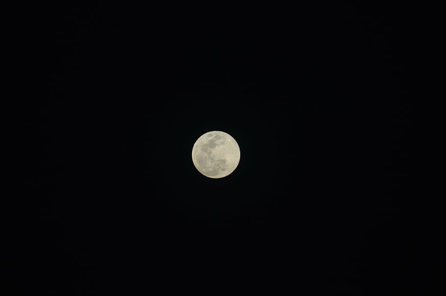 moon, moonlight, night, full moon, sky, nocturne, dark, nature HD wallpaper