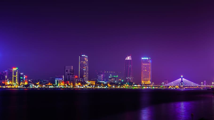 photo of high-rise building, danang, vietnam, da nang, skyline, HD wallpaper