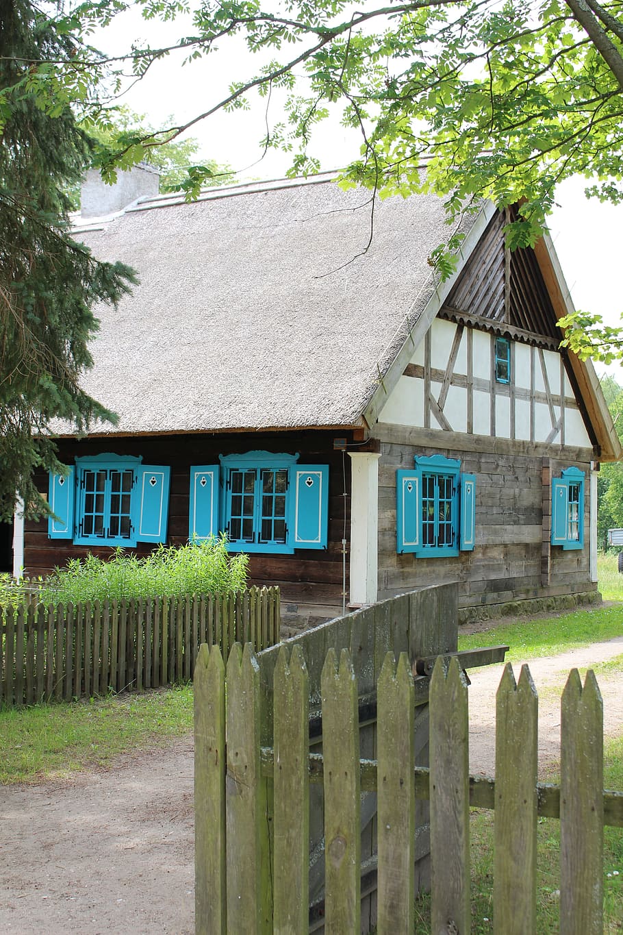 open air museum, village, old house, poland, folklore, architecture, HD wallpaper