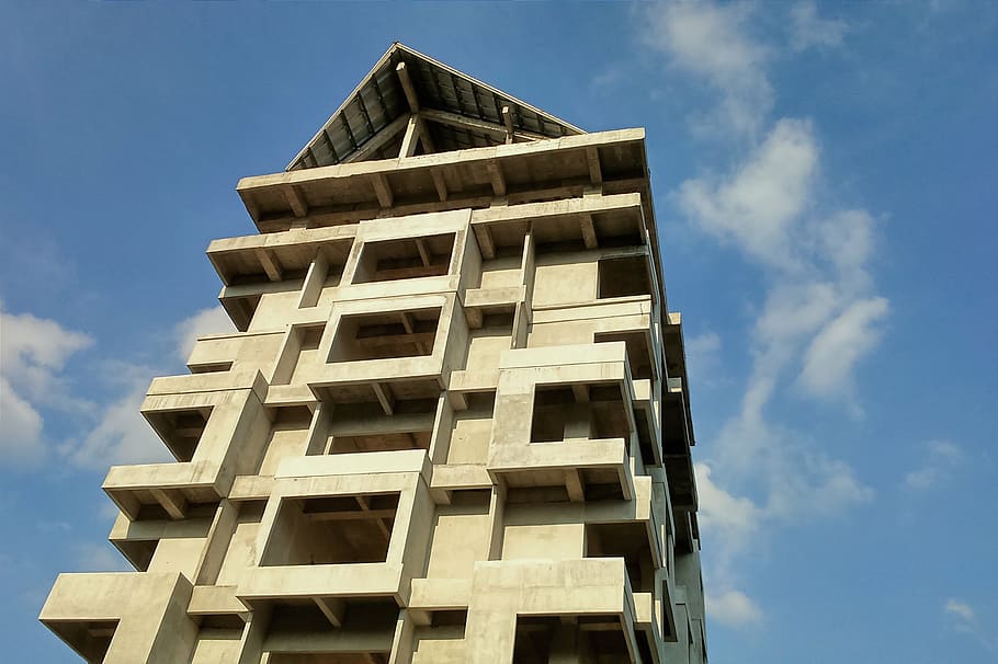 building, architecture, sky, construction, finance, new, city HD wallpaper