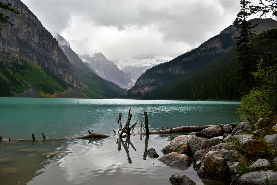 computers backgrounds, natural, lake, river, mountains and rivers HD wallpaper