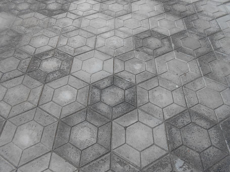 Floor, Gray, Cement, Polyhedron, Mason, passage, path, architecture HD wallpaper