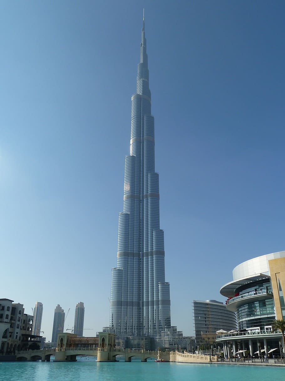 low angle Burj Khalifa, Dubai during daytime, building, dubai city