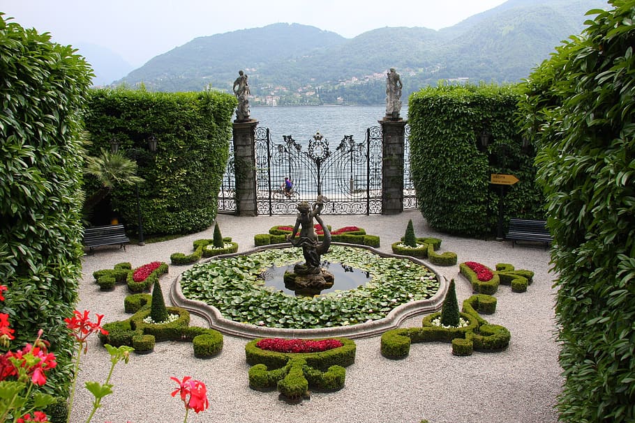 garden, flower, summer, tree, plant, architecture, built structure HD wallpaper