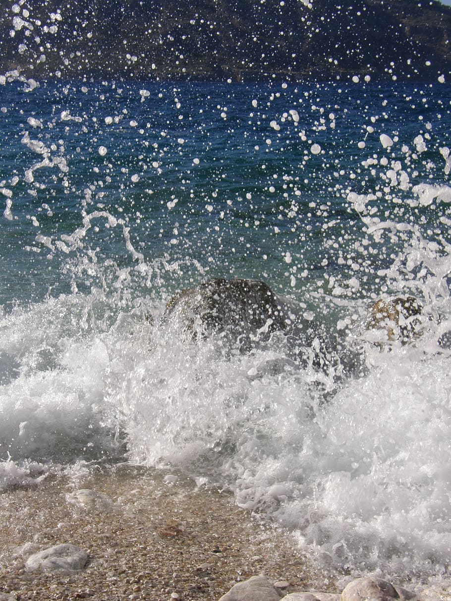 surf, inject, water splashes, wave, sea, wet, motion, sport HD wallpaper