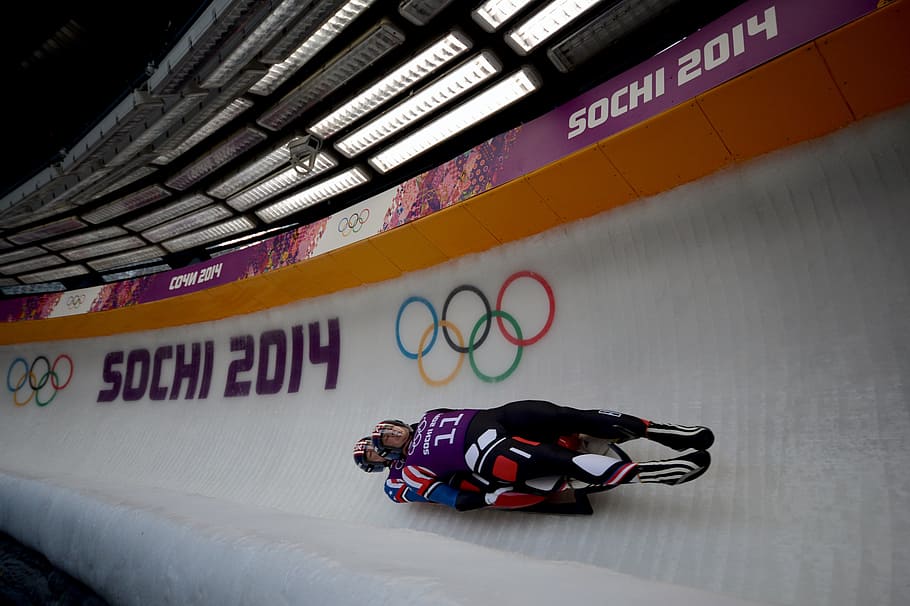 luge, doubles training run, speed, teamwork, fast, cooperation HD wallpaper