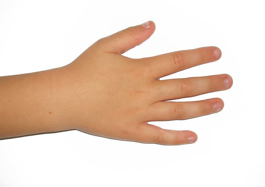 left human hand, Right, Child, Fingers, Nails, fair, human body part