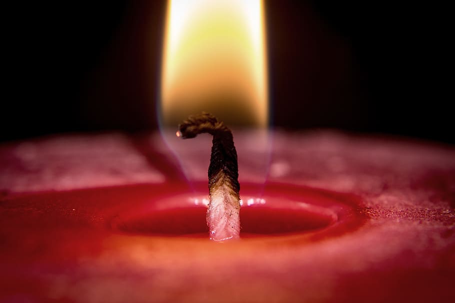 candle, flame, light, candlelight, red, mood, advent, fire HD wallpaper