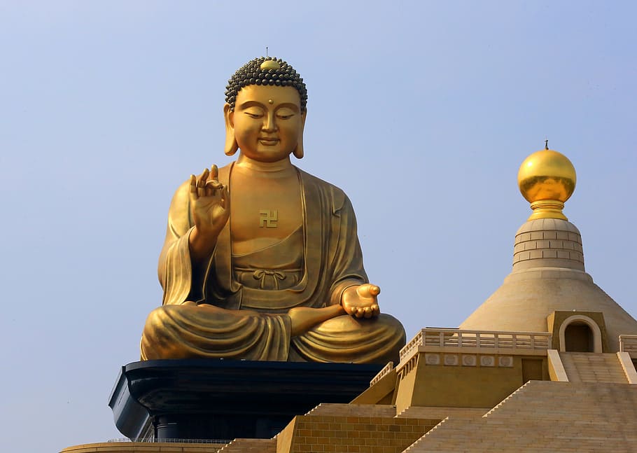 Buddha statue, taiwan, big buddha, buddha statues, asia, buddhism, HD wallpaper
