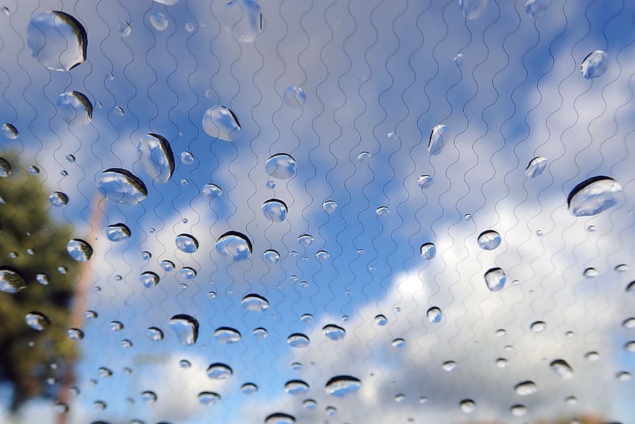 front windshields, car, window, drops, water, no people, wet HD wallpaper